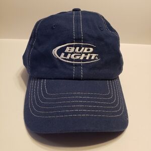 Bud Light Logo Cap – Blue – Adjustable – 100% Cotton – Light Wear